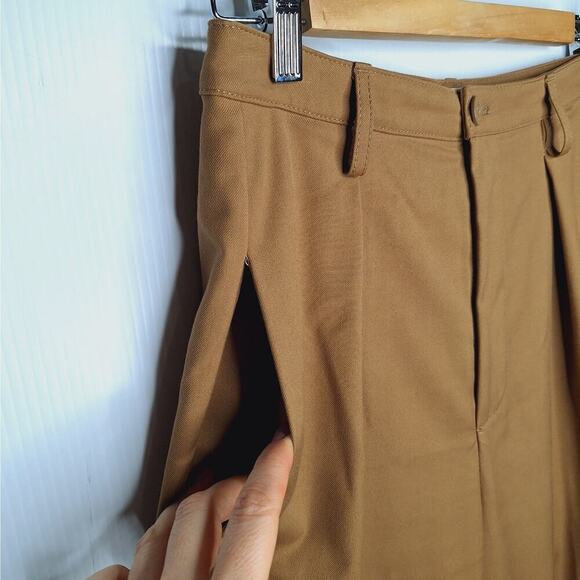 Dondup Italy Women's Cropped Trouser Pant Pleated IT 40 Small Academia Jodhpurs - Picture 6 of 12